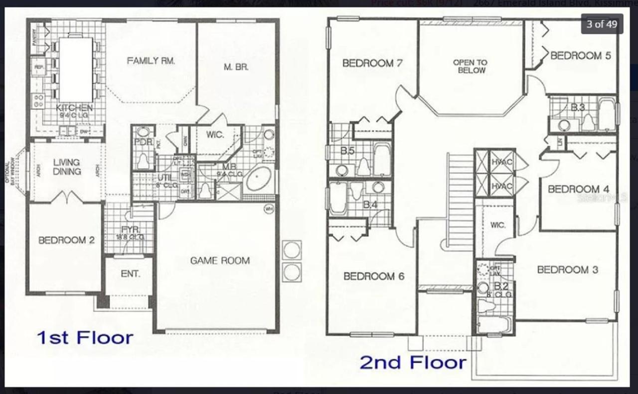 7 Bedroom, 6 Bath And Pool Near Disney In Emerald Island 4 King Master Suites Kissimmee Exteriör bild